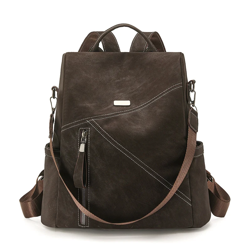 Stylischer Multi-Funktions-Leder-Rucksack Karnz
