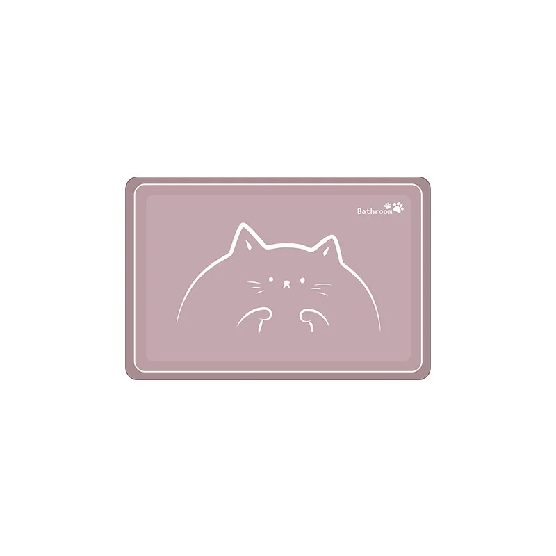 Niedlicher katzenmotivierter Badezimmermatte