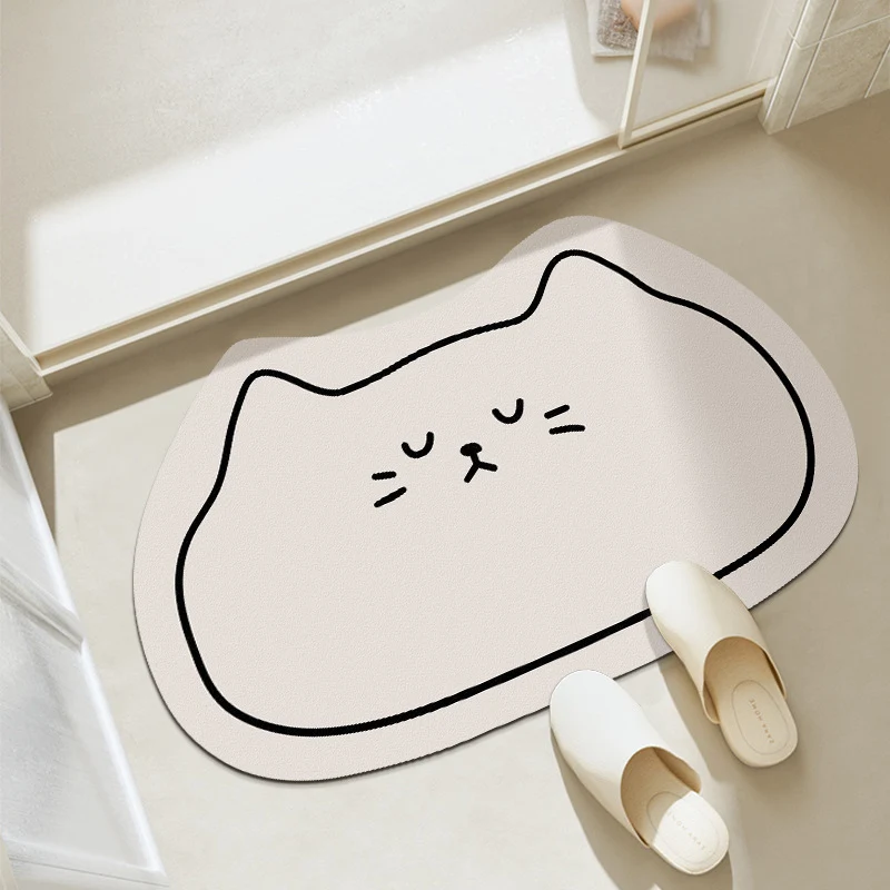 Katzenförmige Badematte