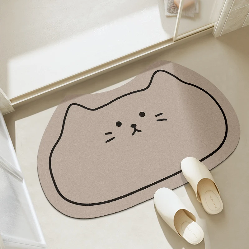 Katzenförmige Badematte