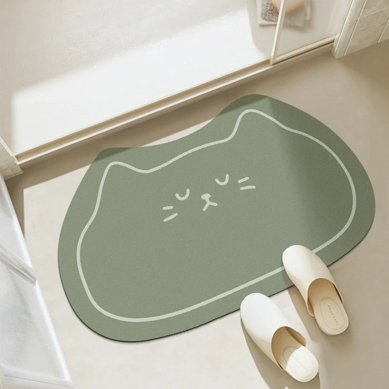 Katzenförmige Badematte