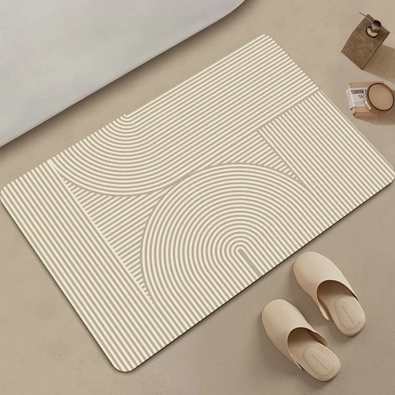 Abstraktes geometrisches Muster Badmatte
