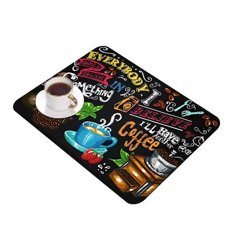 Motivations-Kaffee-Themen-Küchenmatte