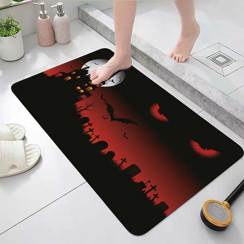 Halloween-Themen-Dekor-Badvorleger