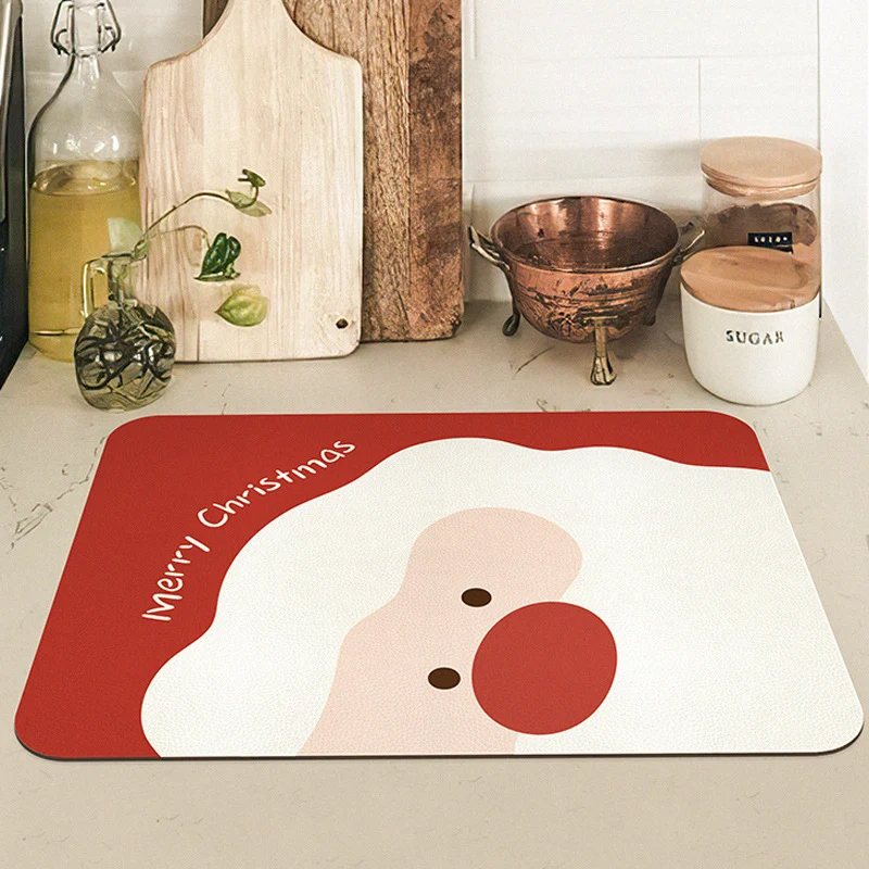 Festliche Santa-Thema Küchenmatte