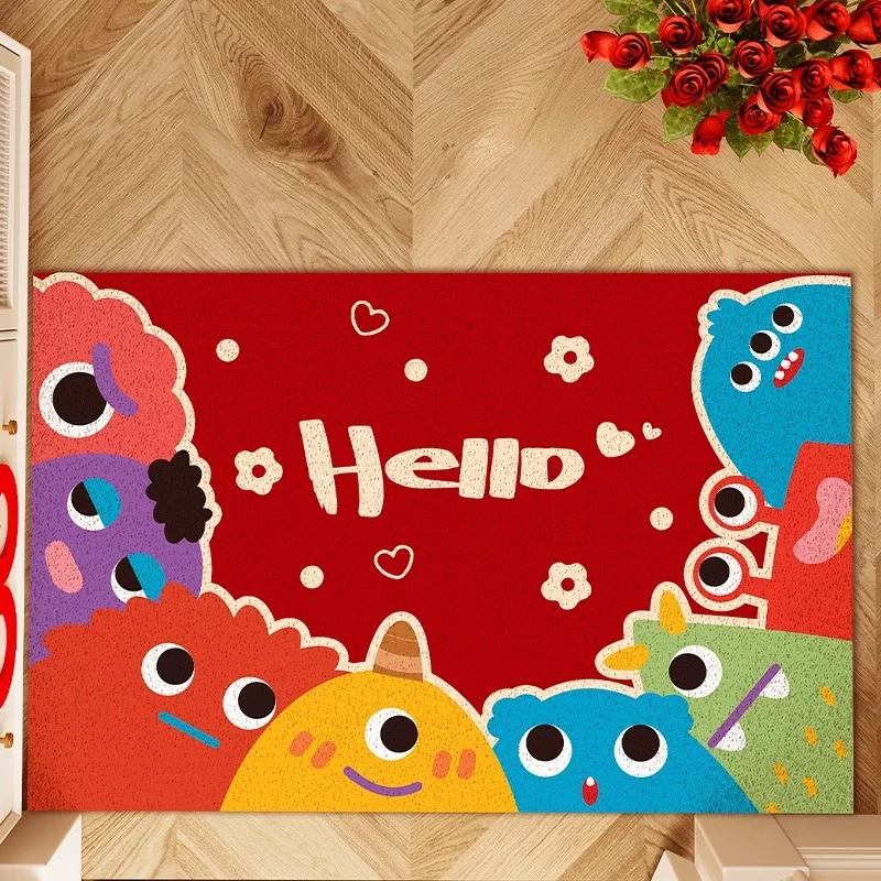 Dekorative Herzmuster-Bodenmatte