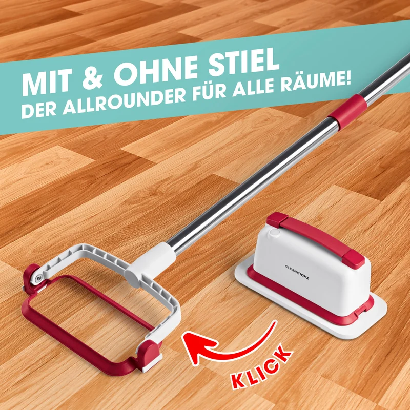 CLEANmaxx Akku-Scheuerbürste - weiß/rot
