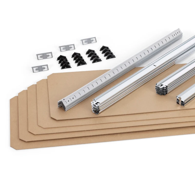 EASYmaxx Schwerlastregal & Werkbank mit GS - Bis zu 175 kg Tragkraft je Regalboden - 180 x 90 x 40 cm