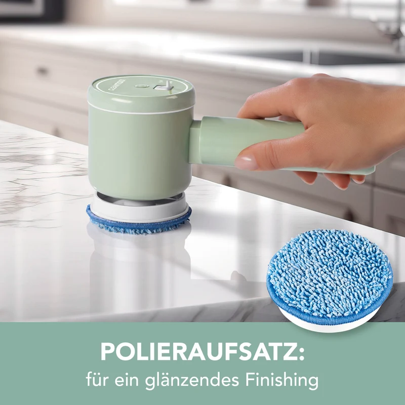 CLEANmaxx Akku-Reinigungsbürste - 2 Geschwindigkeitsstufen - Mint