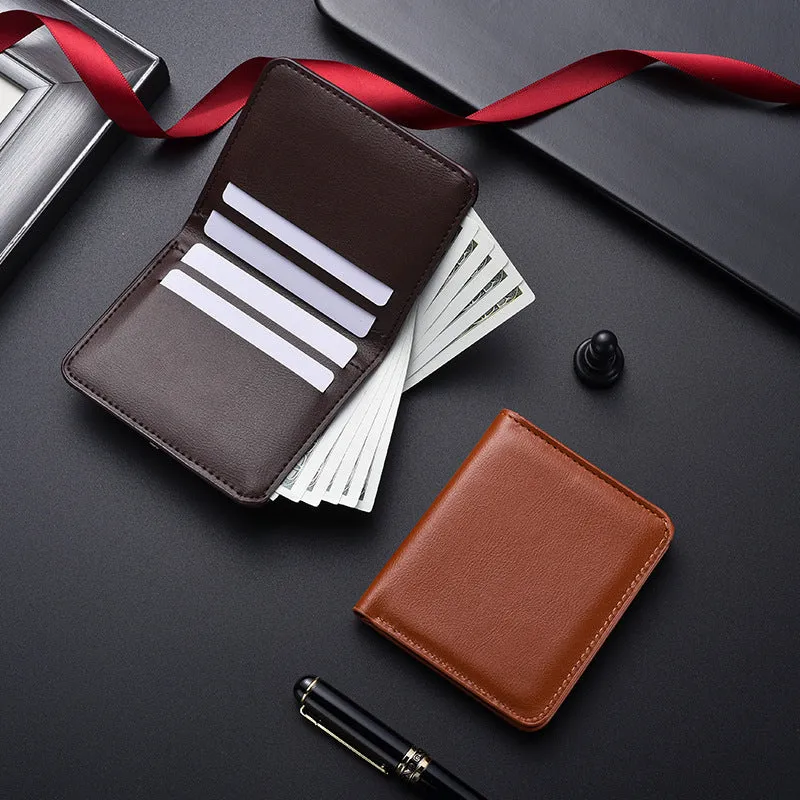 Slim Leder Bi-Fold Geldbörse Karnz