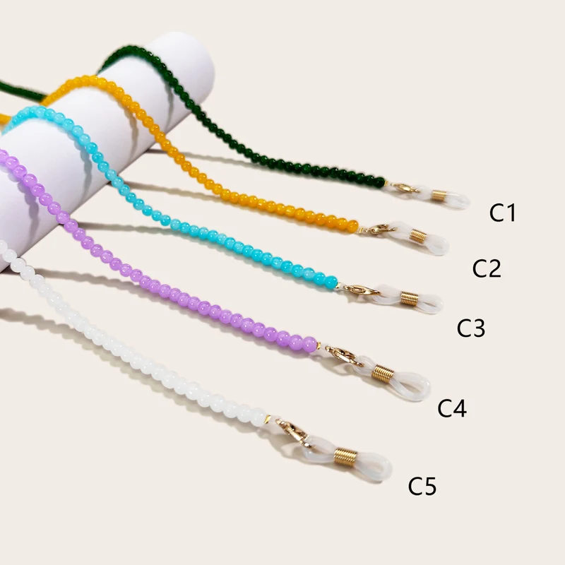 Stylische Perlen-Brillen-Kette Karnz