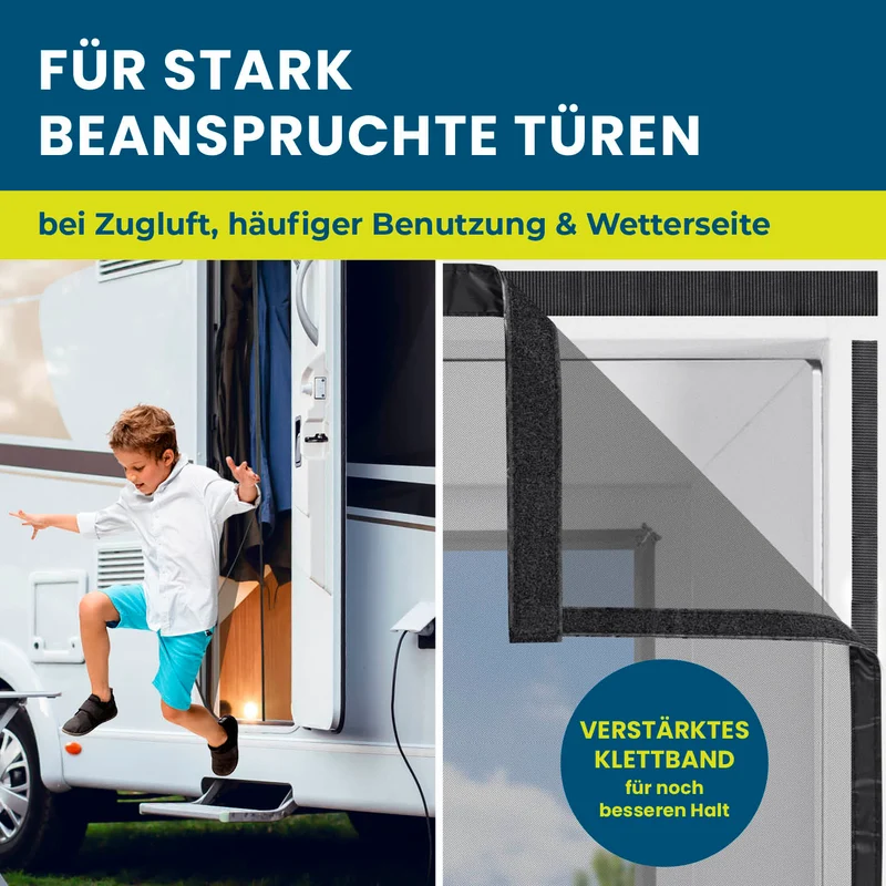 HOBERG Insekten- & Pollenschutzvorhang für Wohnwagen - 60 x 195 cm