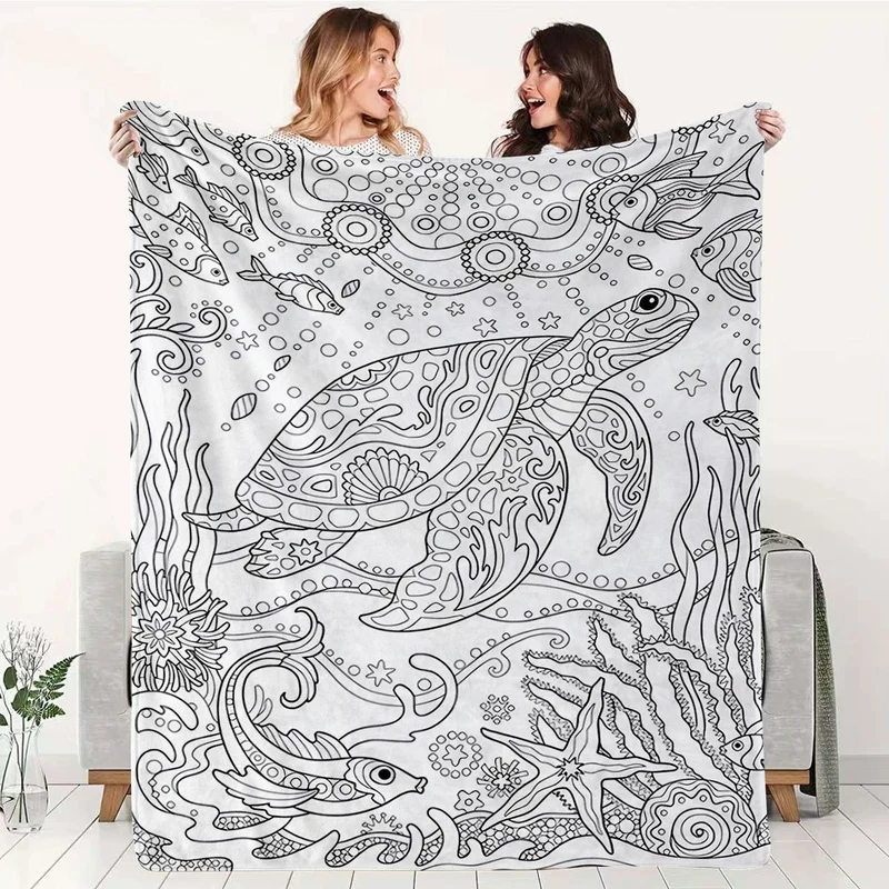 Weiche Cartoon-Dackel-Themen-Fleece-Decke