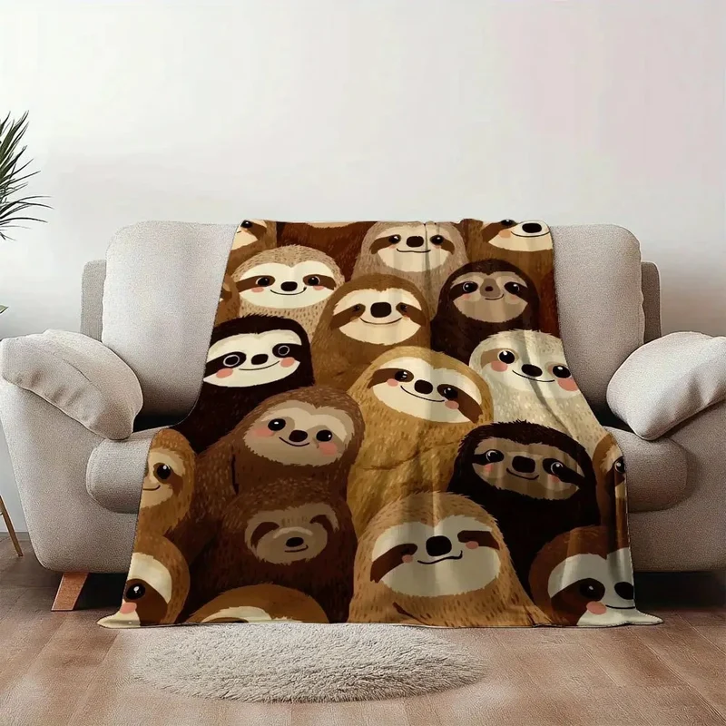 Weiche Cartoon-Dackel-Themen-Fleece-Decke