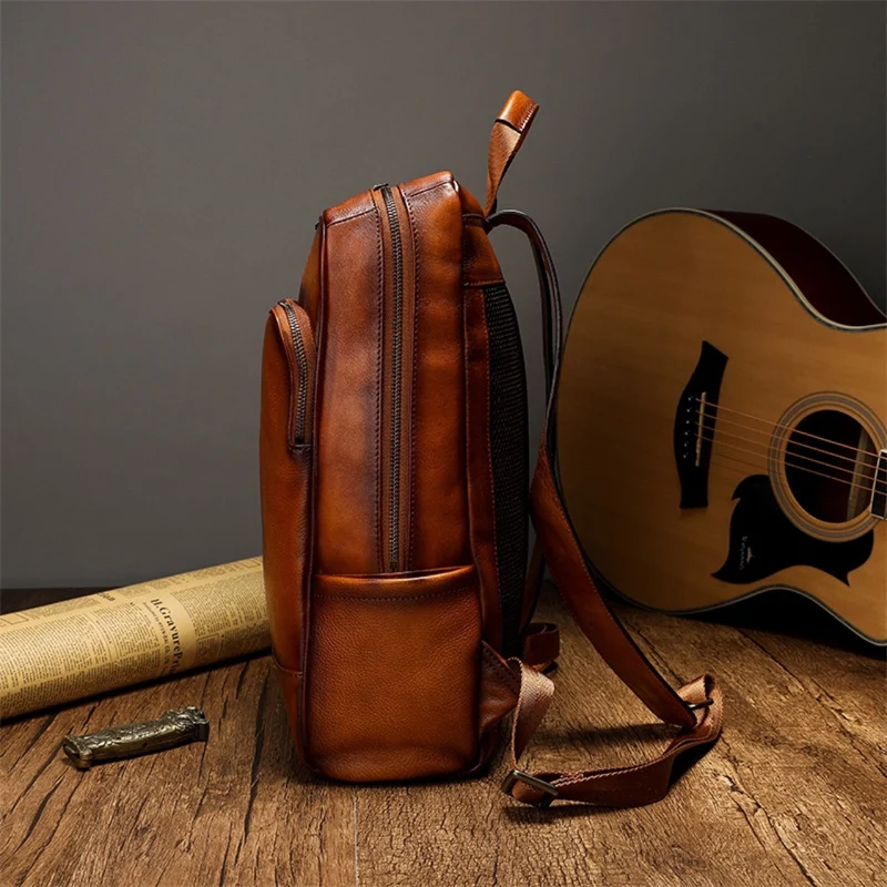 Eleganter und Funktionaler Rucksack Aus Hochwertigem Leder Karnz