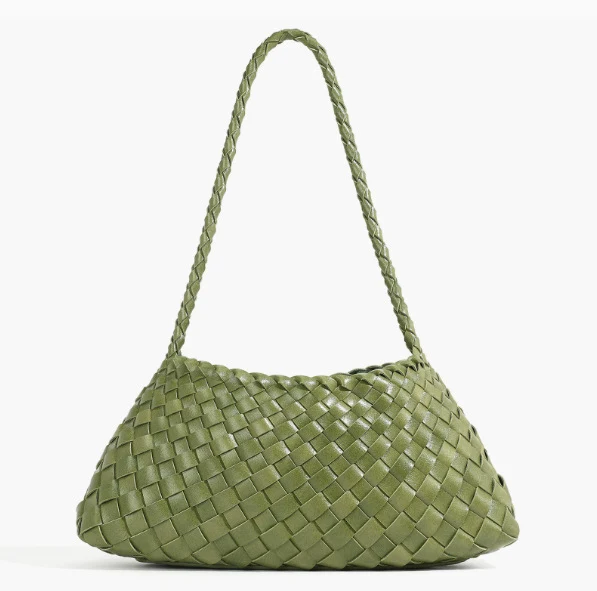 Texturierte gewebte lässige Schultertasche Karnz