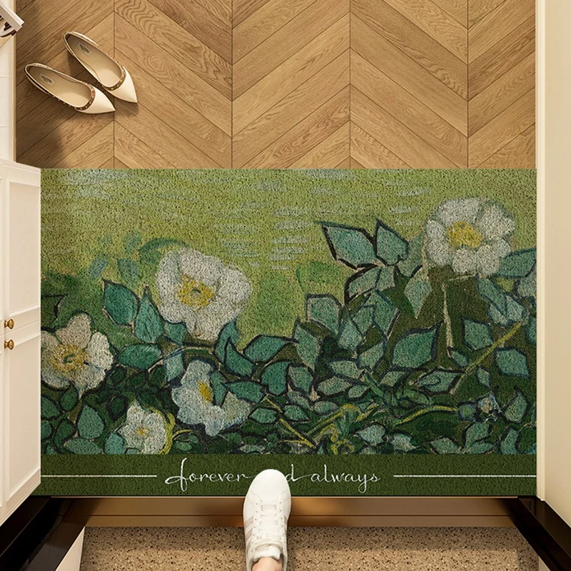 Künstlerische Sonnenblumen Fußmatte