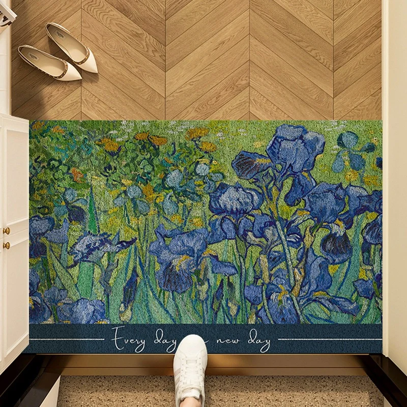 Künstlerische Sonnenblumen Fußmatte