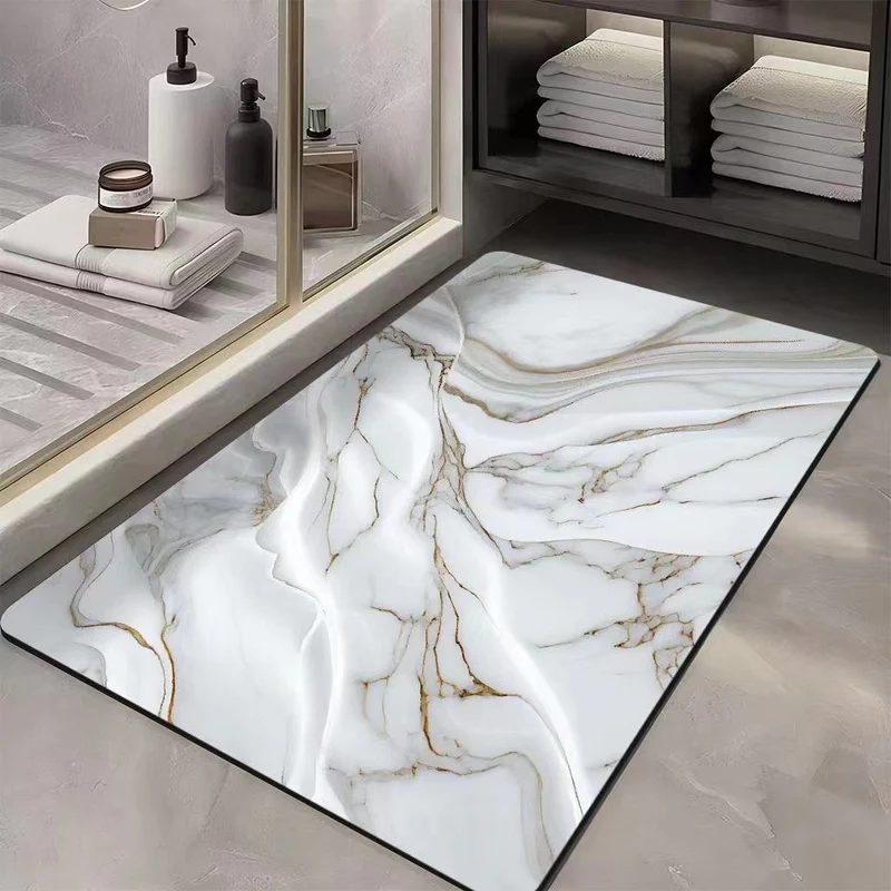 Luxuriöse Marmor Druck Badematte