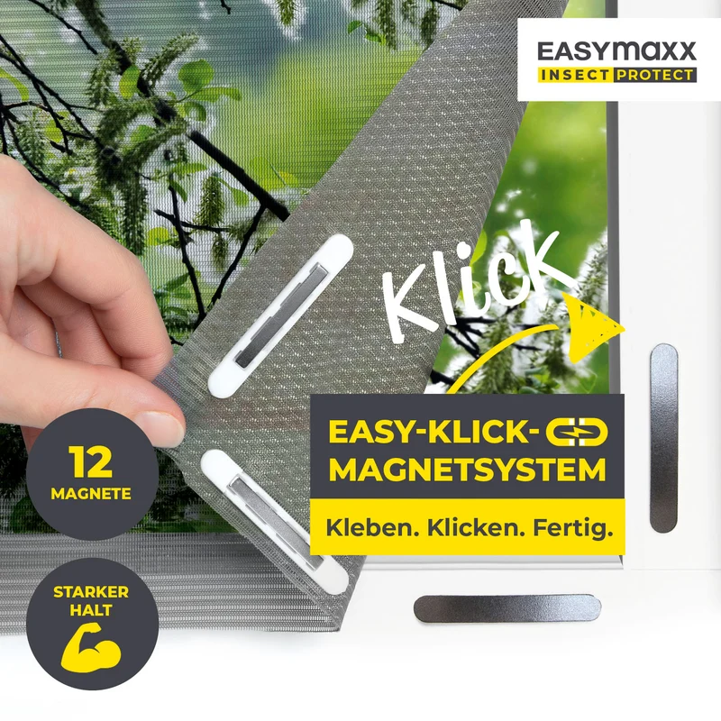 EASYmaxx Insect Protect Insekten- & Pollenschutzgitter - Magnet - 2er-Set