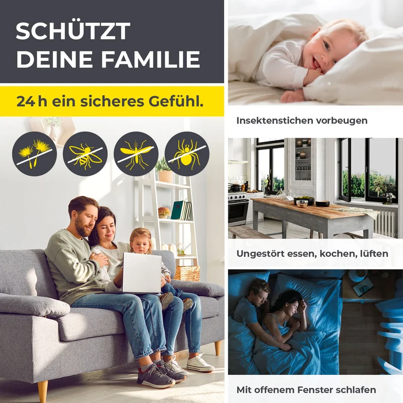 EASYmaxx Insect Protect Insekten- & Pollenschutzgitter - Magnet - 2er-Set