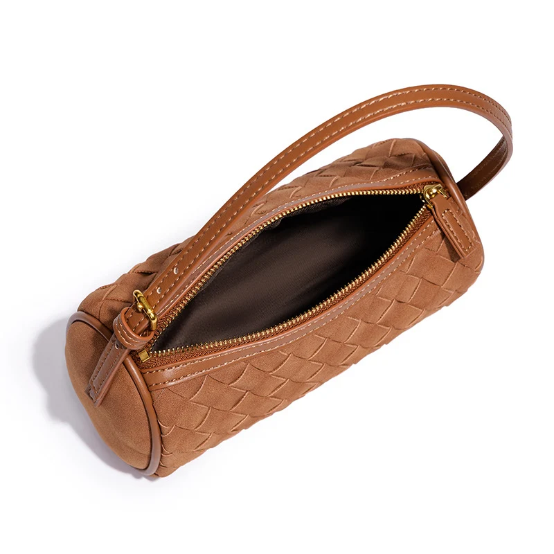 Geflochtene Wildleder-Handtasche Karnz