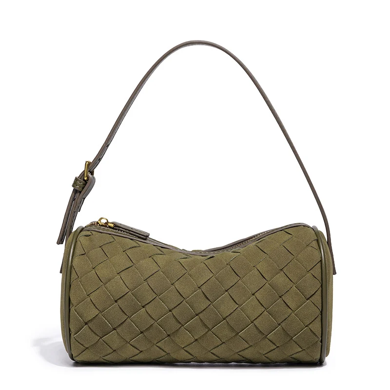 Geflochtene Wildleder-Handtasche Karnz