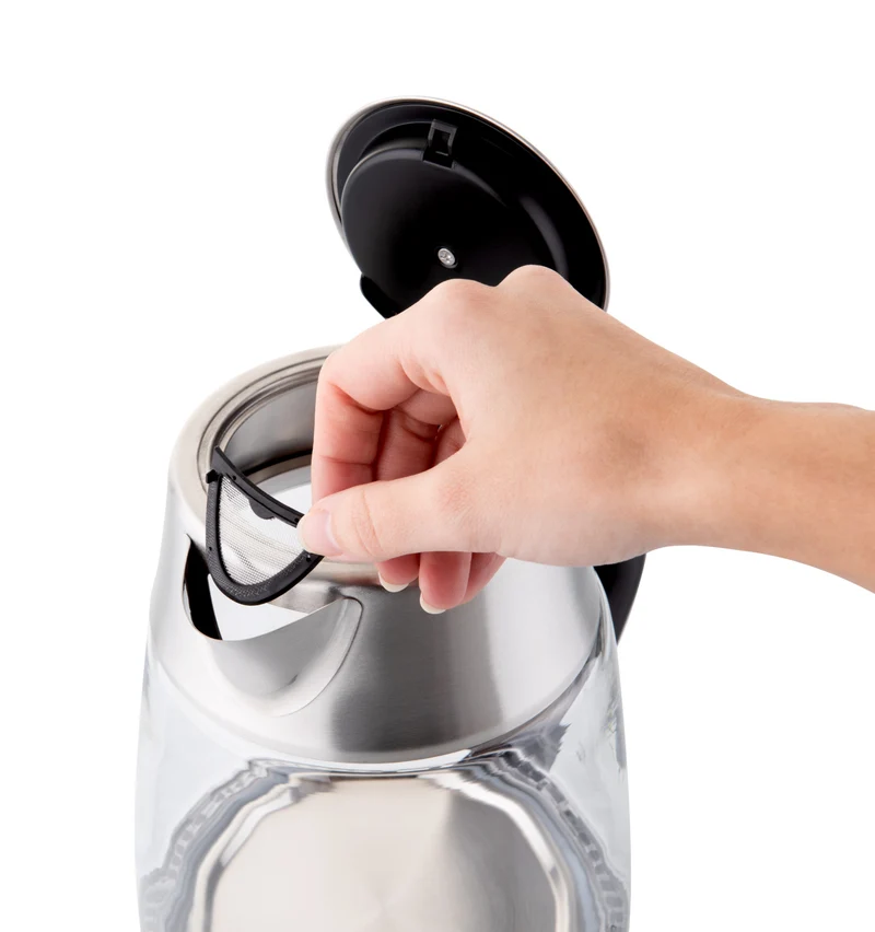 Elektrischer Wasserkocher ETA Crystela Premium 9153 90000 (ETA915390000) rostfreier stahl/glas