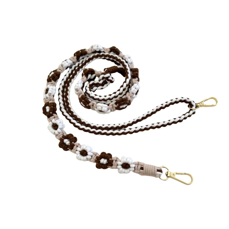 Macrame-Hundeleine mit floralen Details Karnz