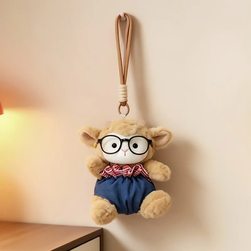 Plüsch Ram Doll Bag Charm Anhänger Schlüsselanhänger mit Kleid und Schlaufe Karnz