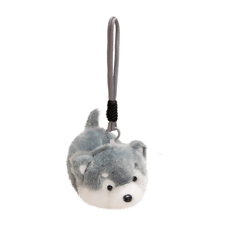 Plüsch-Fuchs-Taschenanhänger Schlüsselanhänger mit Handgelenkschlaufe und weichem Kunstfell Karnz