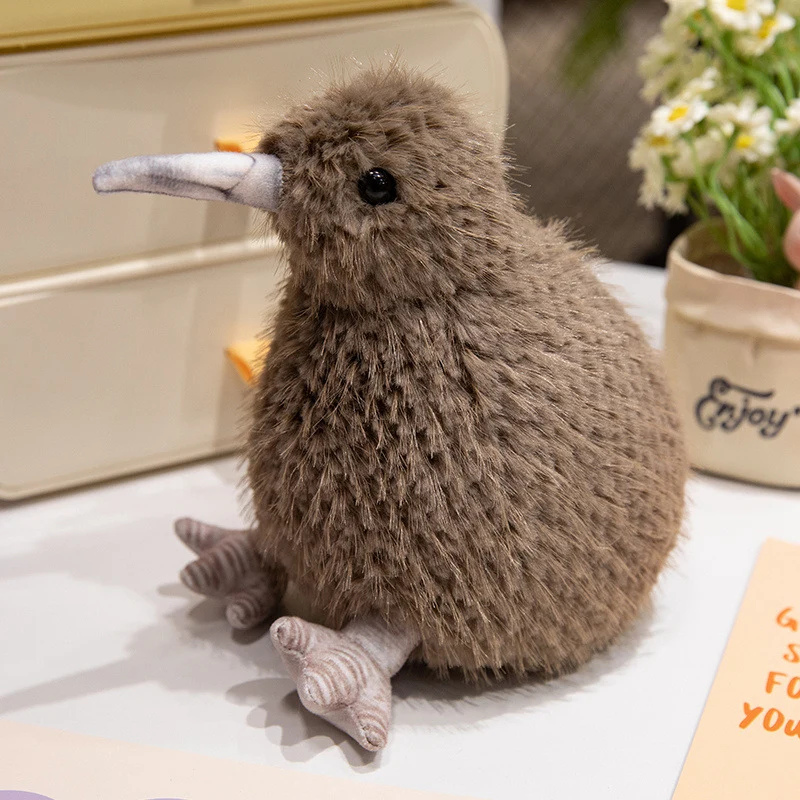 Realistisches Plüsch Kiwi Vogel Stofftier mit gewichtetem Boden und ultra-weichem Fell Karnz