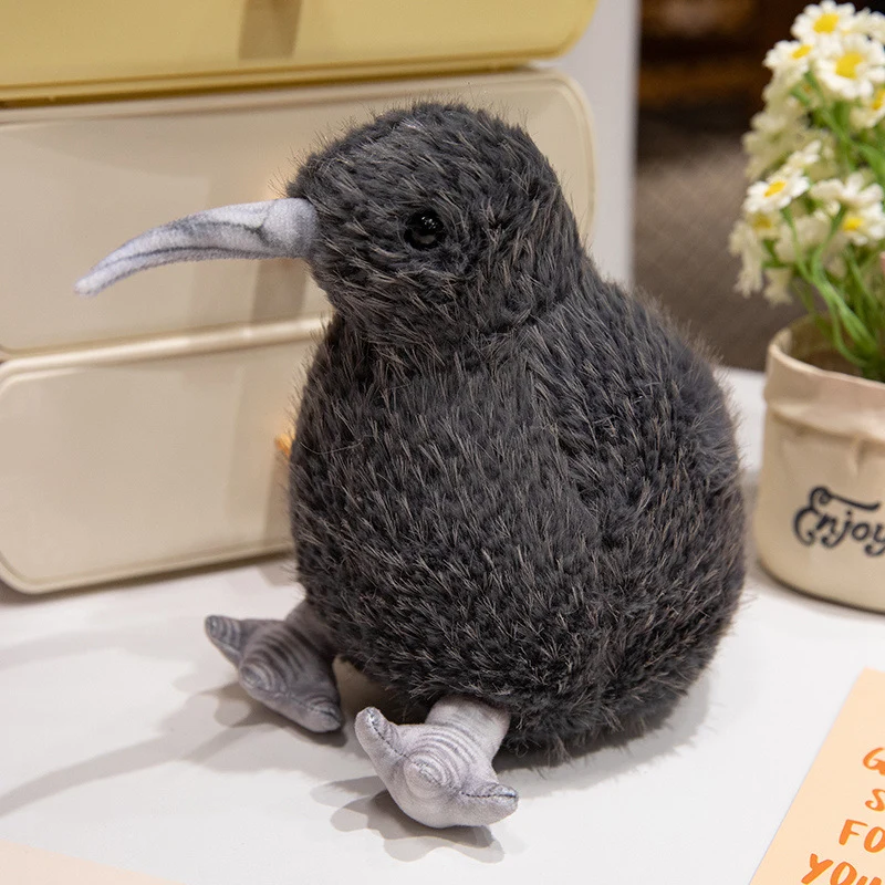 Realistisches Plüsch Kiwi Vogel Stofftier mit gewichtetem Boden und ultra-weichem Fell Karnz