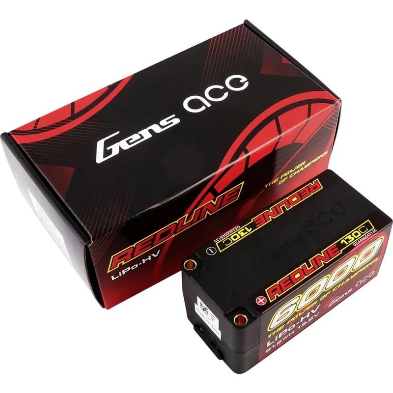 B-Ware Gens ace Akkupack Batterie LiPo 6000mAh 15.2V 4S2P Redline Series Hardcase