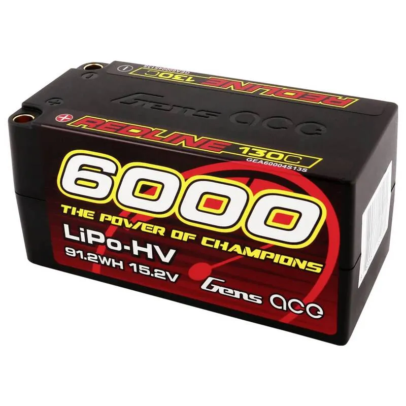 B-Ware Gens ace Akkupack Batterie LiPo 6000mAh 15.2V 4S2P Redline Series Hardcase
