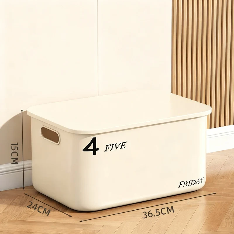 Kunststoff-Aufbewahrungsbox mit Deckel, Mittelgröße