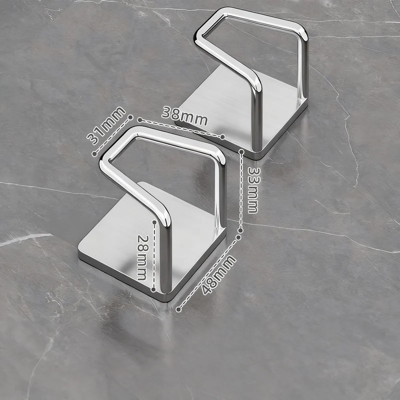 Edelstahl-Wandhaken ohne Bohren, 6er/8er Set