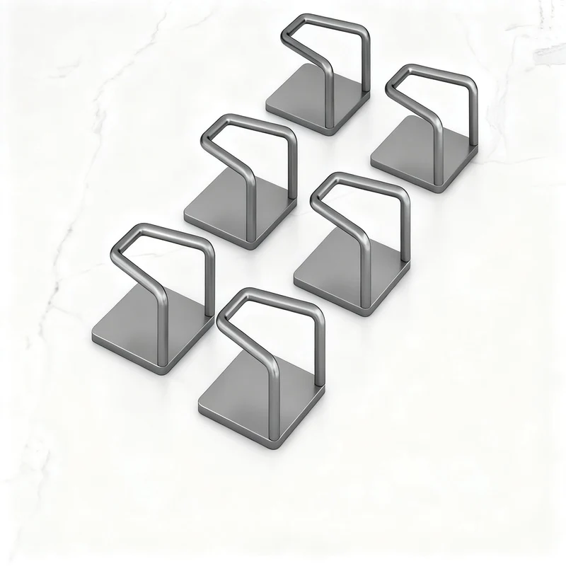 Edelstahl-Wandhaken ohne Bohren, 6er/8er Set