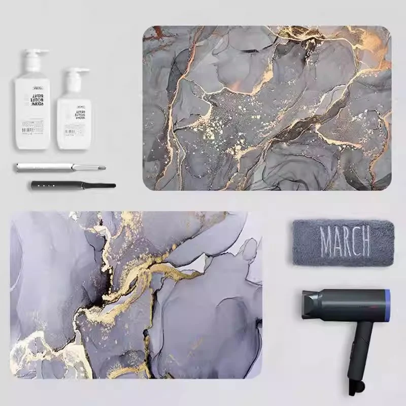 Luxuriöse Marmor-Design-Badematte