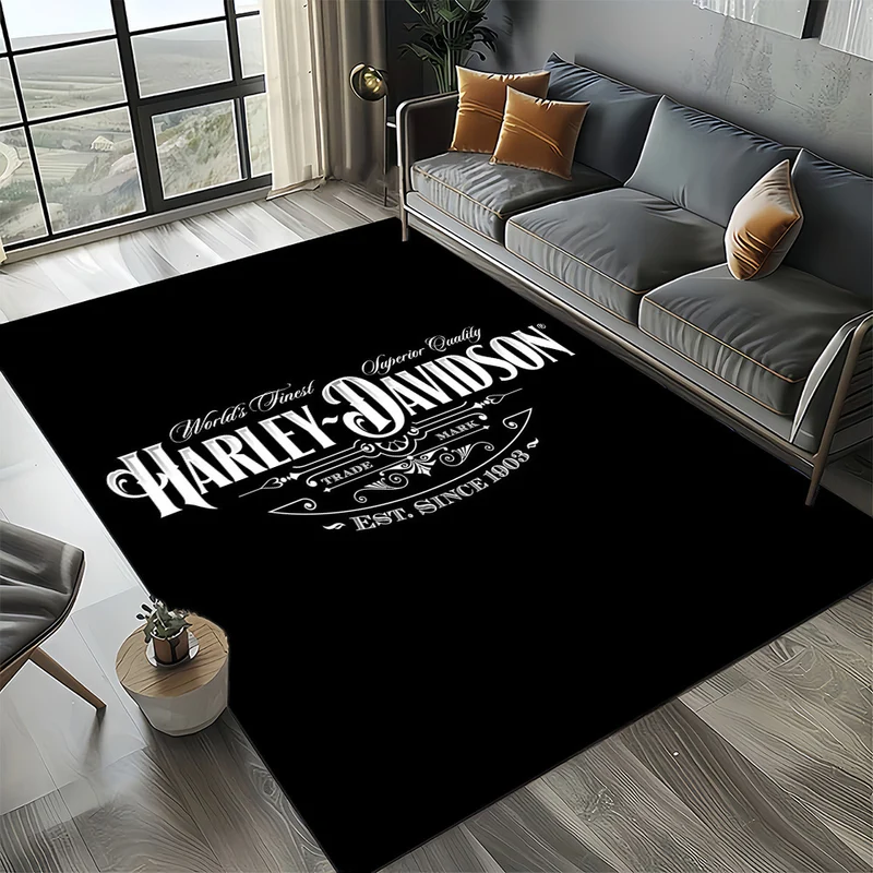 Harley Davidson Logo Bereich Teppich