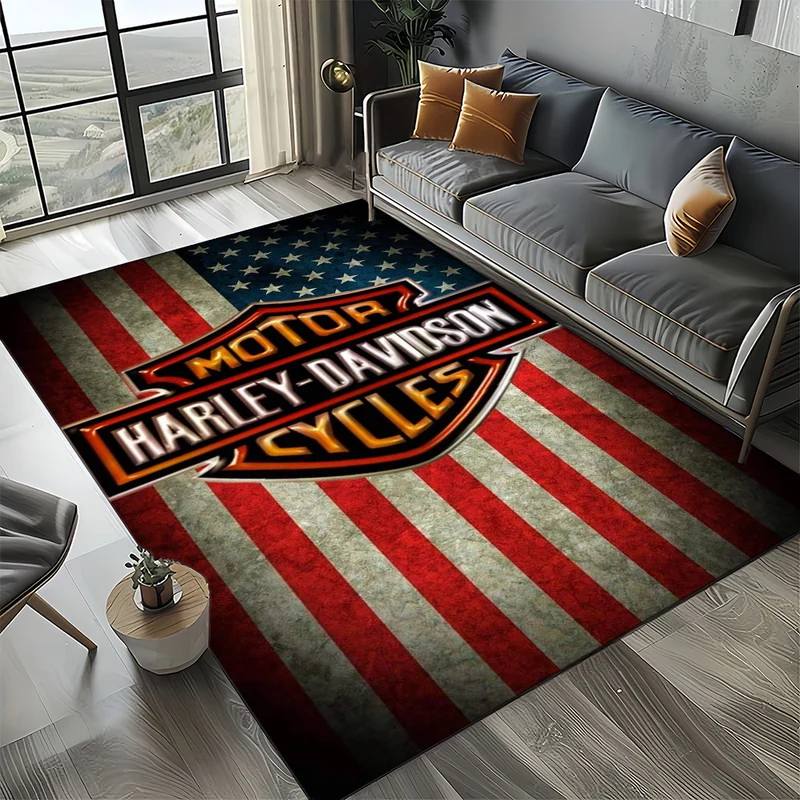 Harley Davidson Logo Bereich Teppich