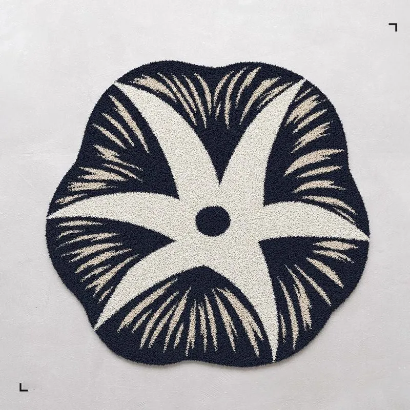 Blumenförmiger Teppich 1789754099