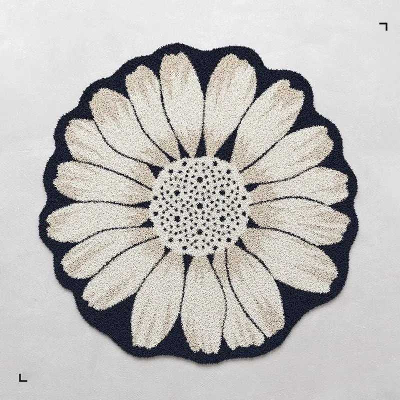 Blumenförmiger Teppich 1789754099