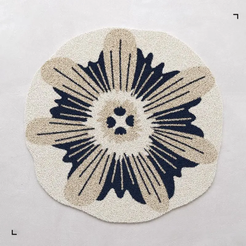 Blumenförmiger Teppich 1789754099