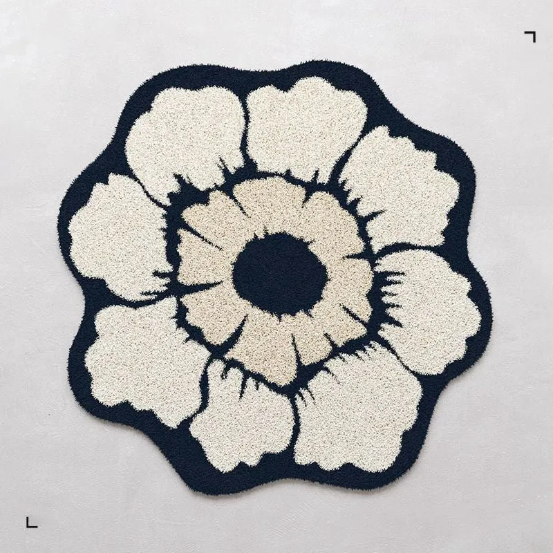Blumenförmiger Teppich 1789754099