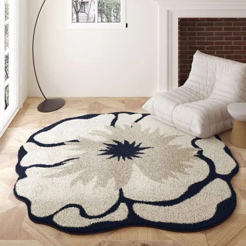 Blumenförmiger Teppich 1789754099