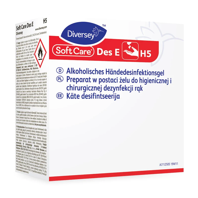 Händedesinfektionsmittel Gel Soft Care Des E H5 800 ml für Spender