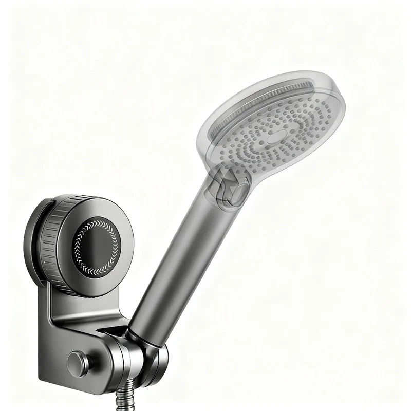 Duschkopfhalter mit Saugnapf, 360° drehbar