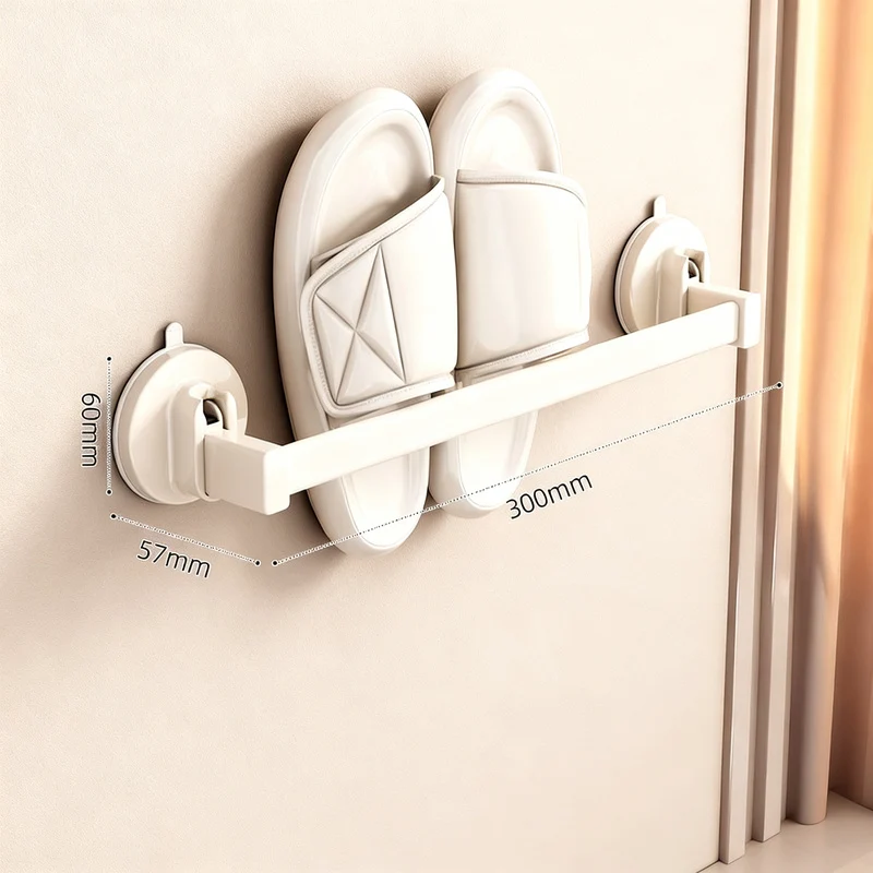 Wandmontiertes Pantoffelregal aus Weltraum-Aluminium