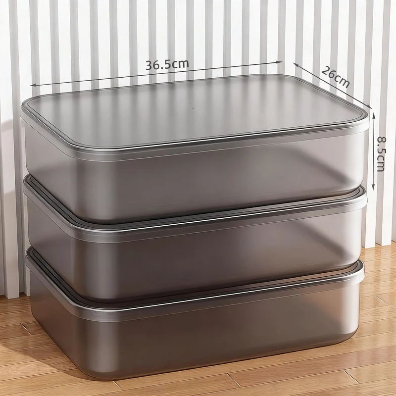 Transparente Aufbewahrungsbox aus Kunststoff